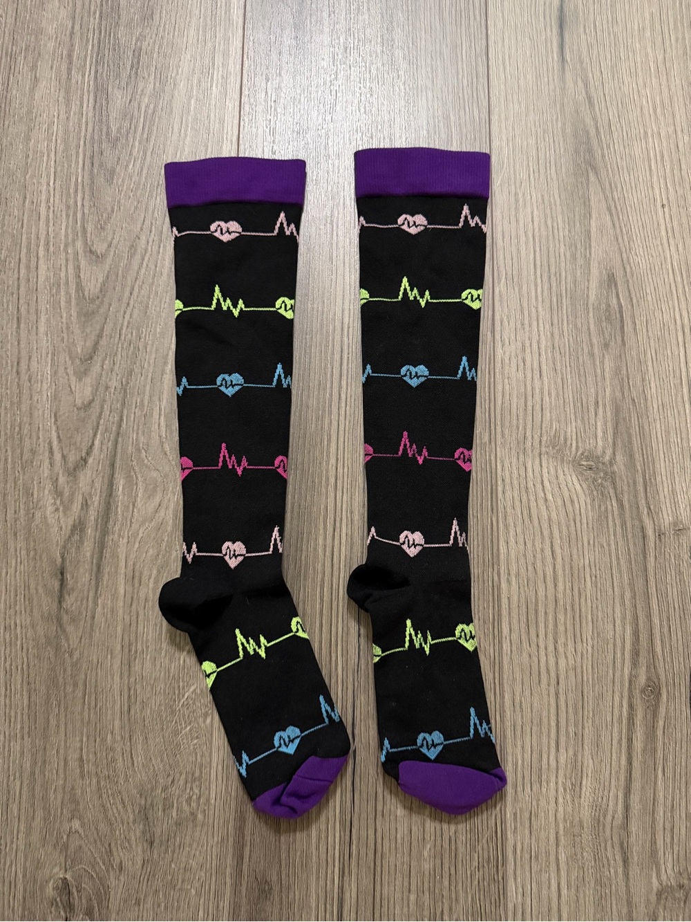 Black Knee-High Compression Socks